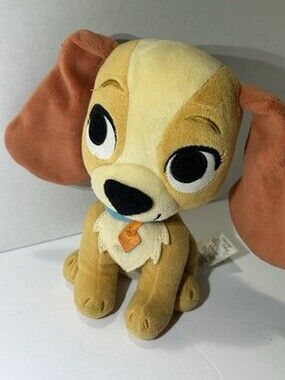 Disney Store Lady and the Tramp  Furrytale Friends Plush Toy Doll 8”